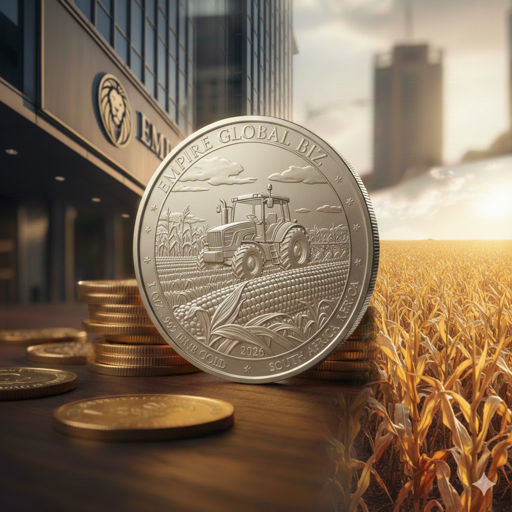 our-story 925 sterling silver agriculture coin - South African farming heritage silver bullion - Empire Global Biz